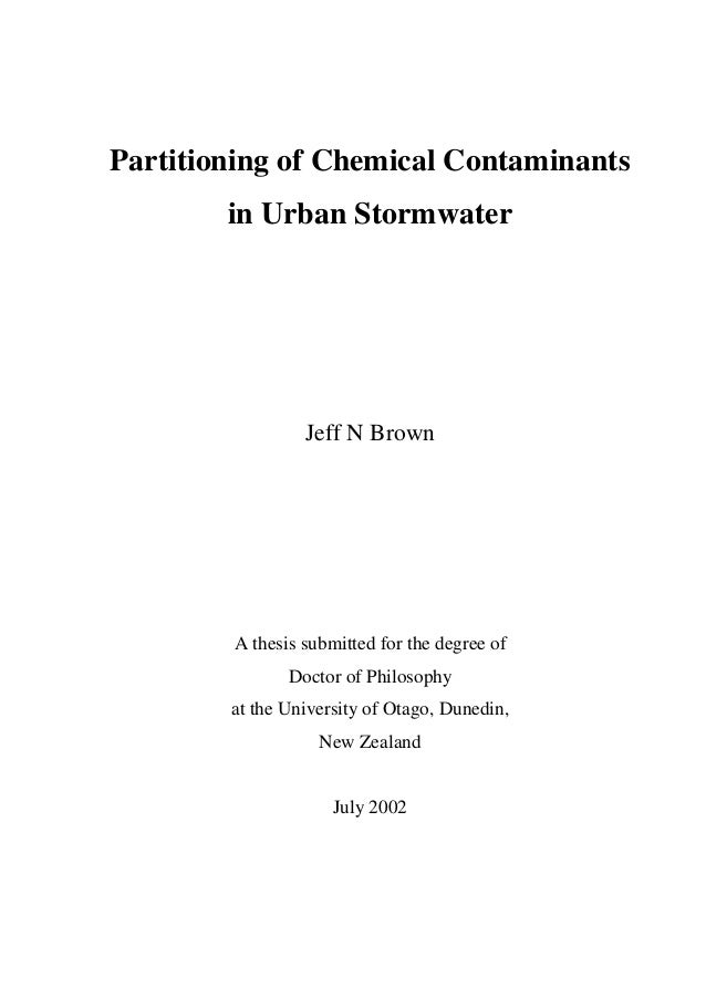 recent thesis on chemistry